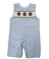 Lulu Bebe Turkey Blue Check Smock Longall