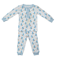 La Luna Pima Pant Set Pajama Ghost