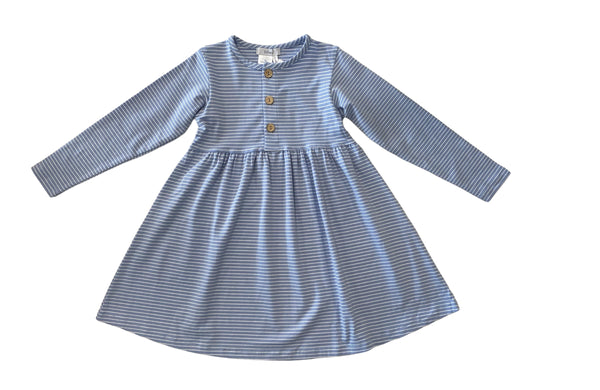 Ishtex Dress Blue Stripe