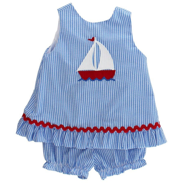 Bailey Boys Smooth Sailing Angel Dress Tie With Bloomer