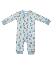 La Luna Ghost Footless Pima Pajama Blue