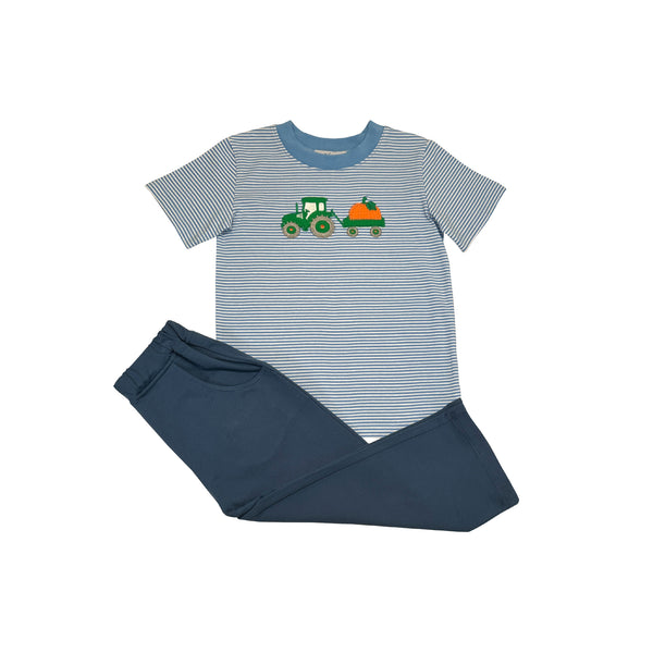 Ishtex Punkin Applique Boys Pant Set