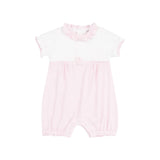 Angel Dear Romper Stripe Classic Pink Tiny Bunny