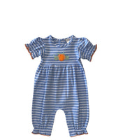 Ishtex Girl Romper Pumpkin Appliqué