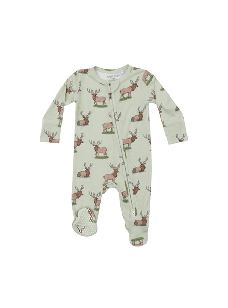 Angel Dear 2 Way Zipper Footie Elk