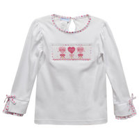 Vive La Fete Valentine Smocked Long Sleeve Tee