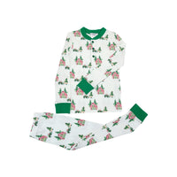 Ishtex Christmas Tree Farm Boy PJ Set