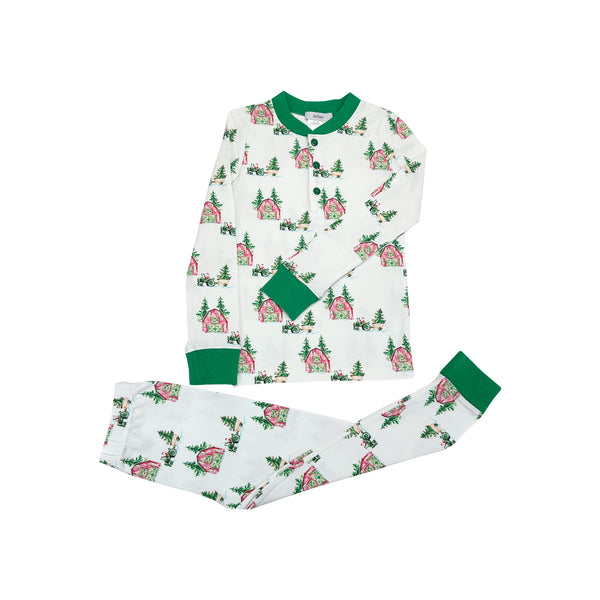 Ishtex Christmas Tree Farm Boy PJ Set