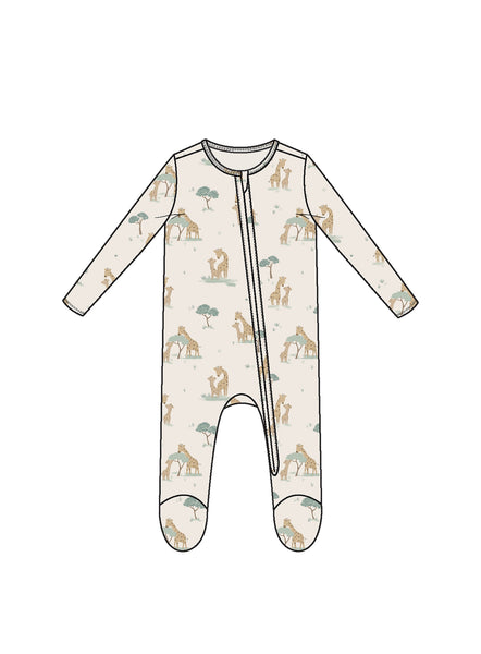 Angel Dear 2 Way Zipper Footie Giraffe Families