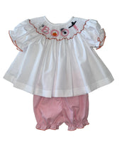 Lulu Bebe Boo Pink Gingham Smocked Bloomer Set