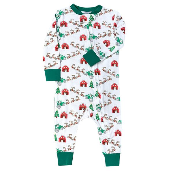 Ishtex Unisex Playsuit Christmas At Farm