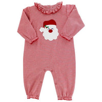 Bailey Boys Santa Girls Knit Romper