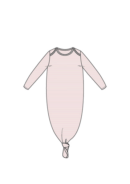 Angel Dear Knotted Gown Light Pink Stripe