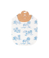 Angel Dear Feeding Bib Farm Toile Blue