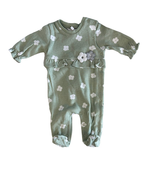 Mayoral Floral Footie Sage