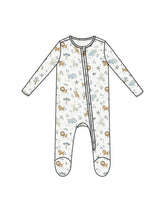 Angel Dear 2 Way Zipper Footie Delicate Safari