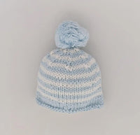 Huggalugs Pom Pom Beanie Hat Blue