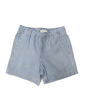 Lulu Bebe Button Down Short Seersucker Blue