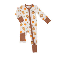 Angel Dear 2 Way Zipper Romper Pumpkin Spice