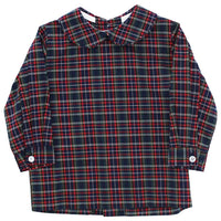 Bailey Boys Blue Spruce W/Red Cord Boys Piped Shirt