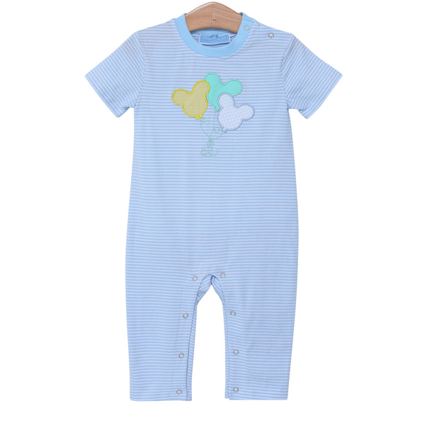 Trotter Street Kids Mouse Balloon Appliqué Romper