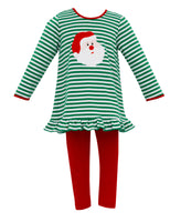 Claire And Charlie Santa Tunic Set