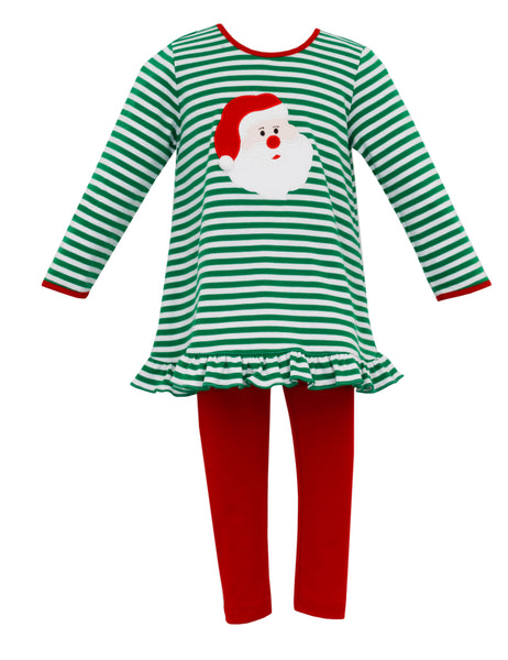 Claire And Charlie Santa Tunic Set