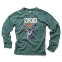 Wes And Willy Long Sleeve Tee Buck Up