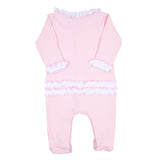 Magnolia Baby Hope’s Rose Embroidered Ruffled Footie