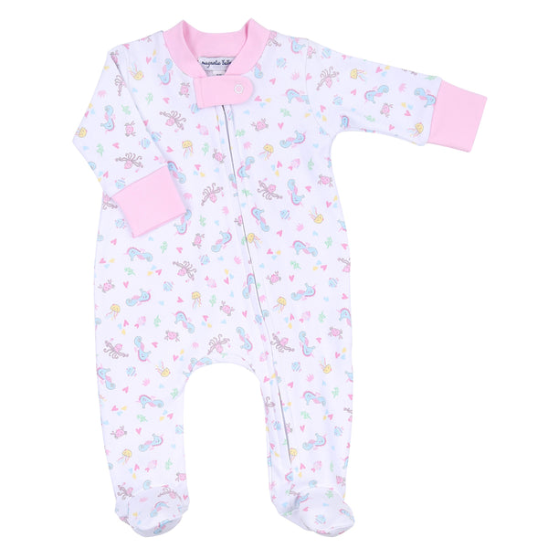 Magnolia Baby Ocean Bliss Footie Pink