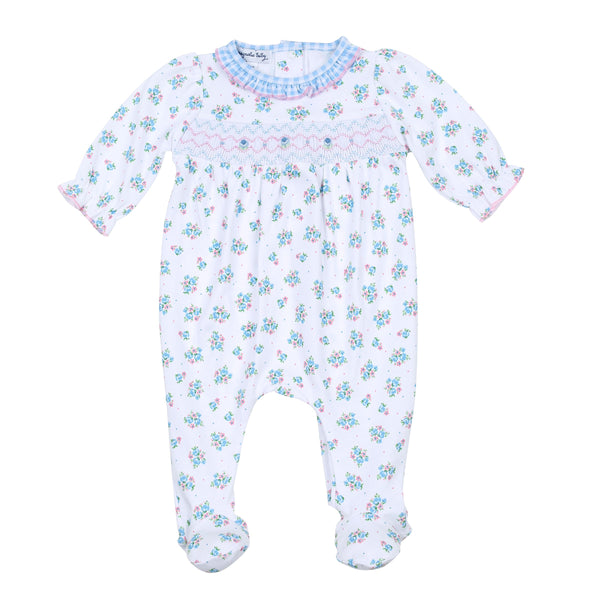 Magnolia Baby Anna’s Classics Smocked Print Footie