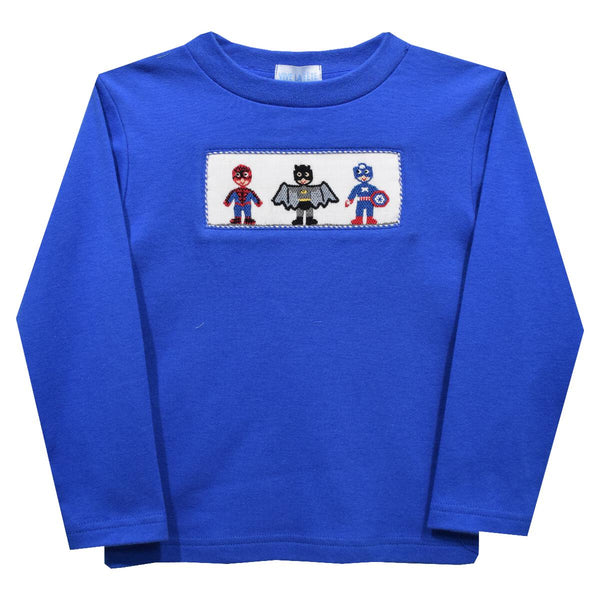 Vive La Fete Long Sleeve Smocked Tee Super Hero’s