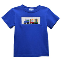 Vive La Fete Back To School Train Smocked Tee