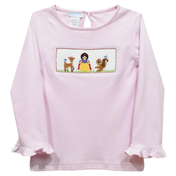 Vive La Fete Long Sleeve Ruffle Smocked Tee Forever Friends