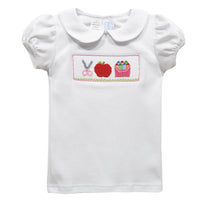 Vive La Fete Back To School Supplies Smocked Tee