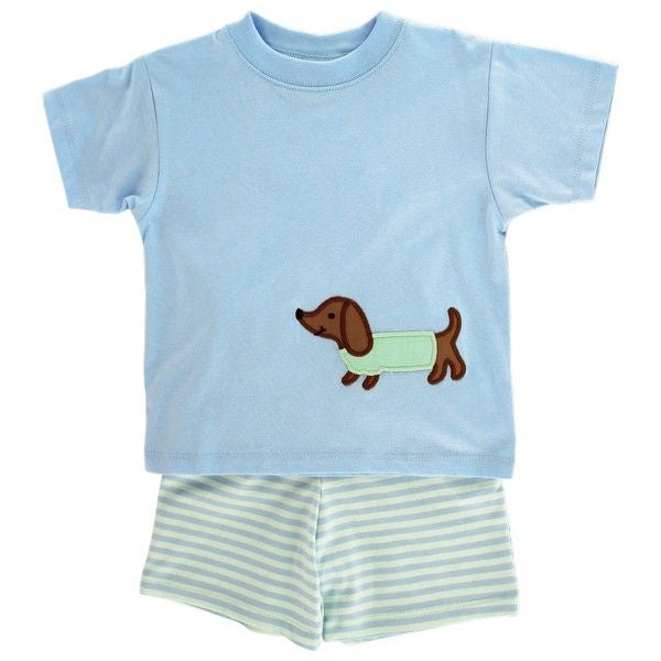 Bailey Boys Doxie Boys Knit Short Set