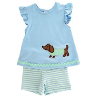 Bailey Boys Doxie Girls Knit Short Set