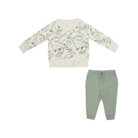 Angel Dear French Terry Jogger Set Artsy Dino’s