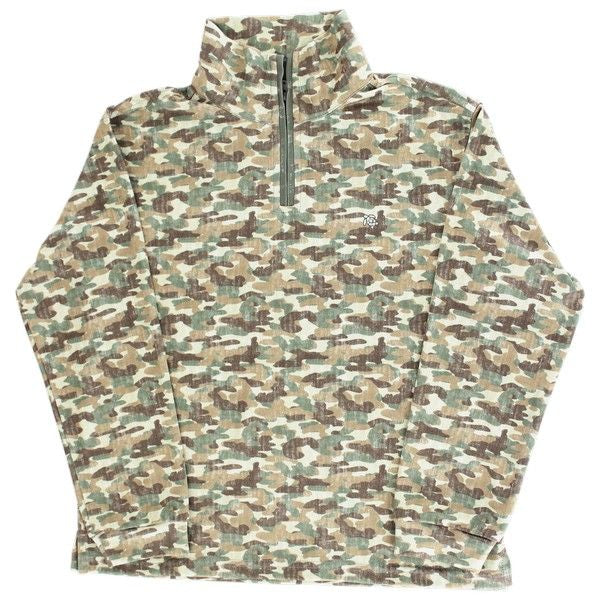 J Bailey Performance Half Zip Camo