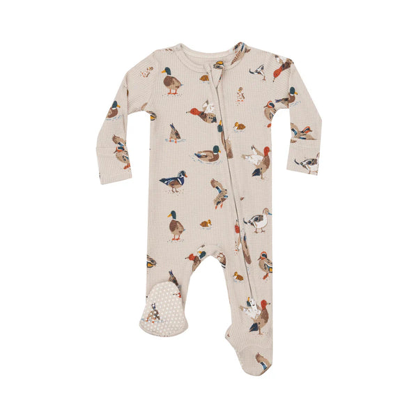 Angel Dear 2 Way Zipper Footie Ducks