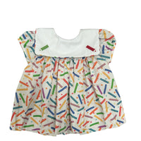 Lulu Bebe Crayon Collar Embroidered Dress