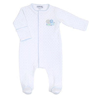 Magnolia Baby Little Safari Embroidered Footie Blue