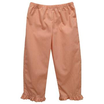 Vive La Fete Ruffle Gingham Pant Orange