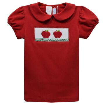 Vive La Fete Apples Smocked Knit Blouse