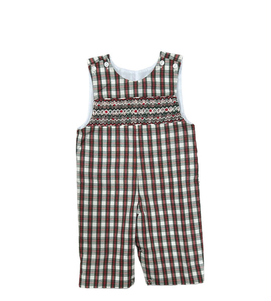 Lulu Bebe Red Plaid Smocked Longall