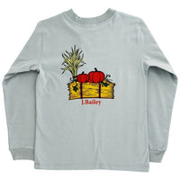 J Bailey Long Sleeve Logo Tee Haystack