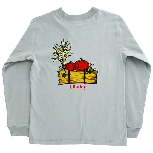 J Bailey Long Sleeve Logo Tee Haystack