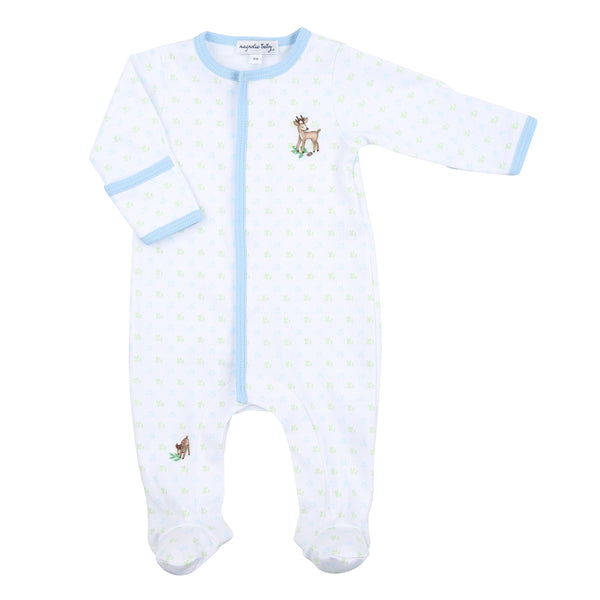 Magnolia Baby Baby Buck Embroidered Footie