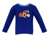 Claire And Charlie Sports Balls Tee