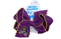 ECU Skull And Crossbones Bow Purple Medium